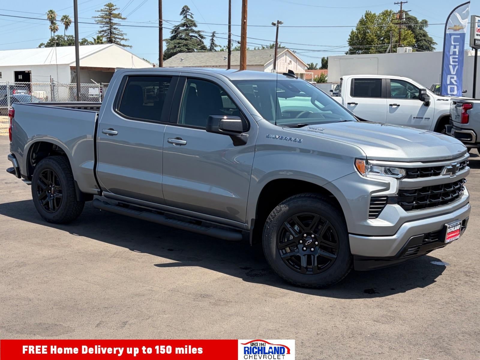 2026 Chevrolet Silverado 1500 RST in Sterling Gray Metallic — front three-quarter view