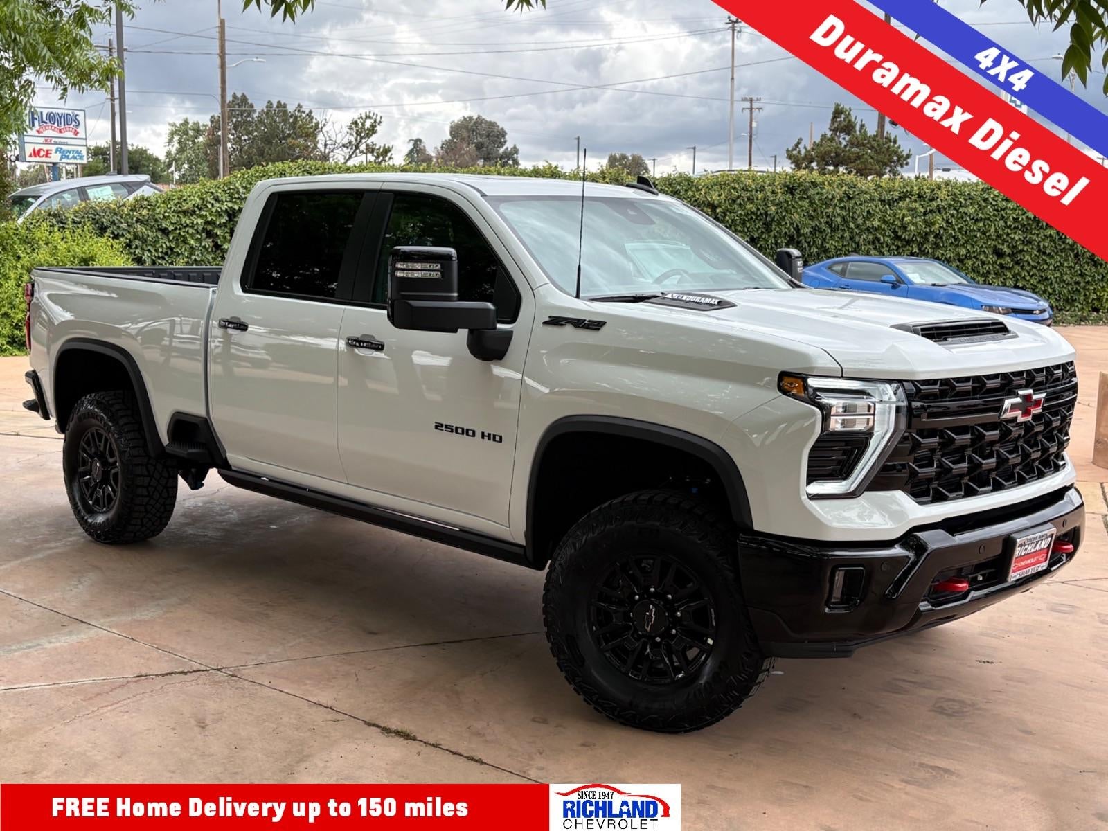2026 Chevrolet Silverado 2500 HD ZR2 in Summit White — front three-quarter view