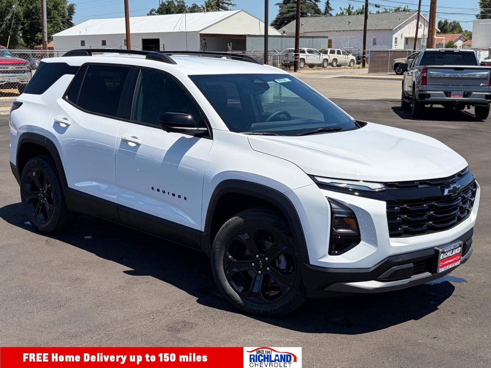 2026 Chevrolet Equinox LT in Summit White — front three-quarter view